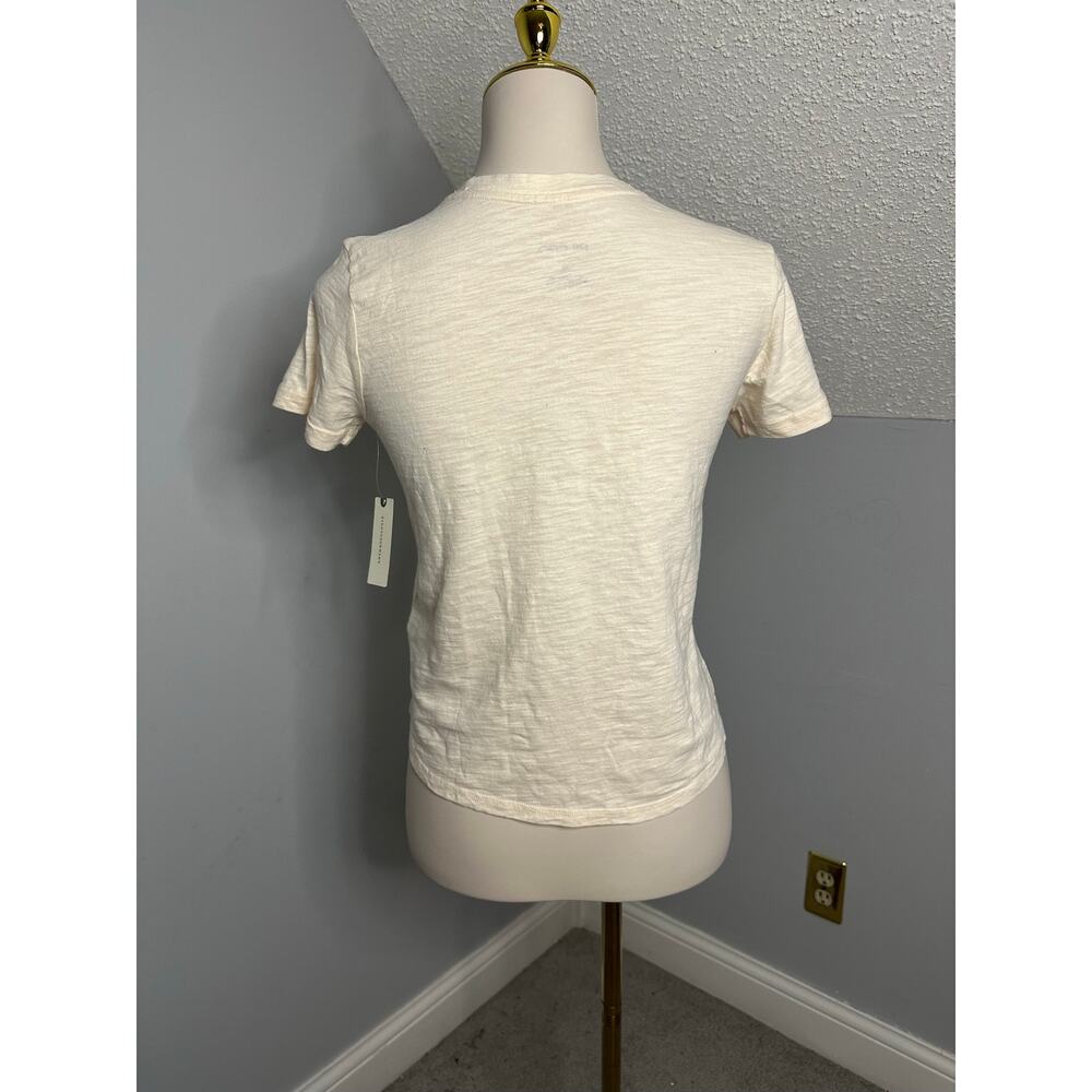 NWT Pilcro x Anthropologie Bennie Short-Sleeve Cat Scarf Toboggan Icon Tee Sz XS - Picture 5 of 7